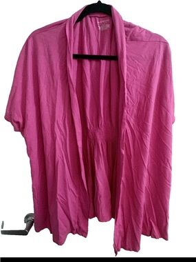 Lane Bryant Fuchsia Open Front Cardigan